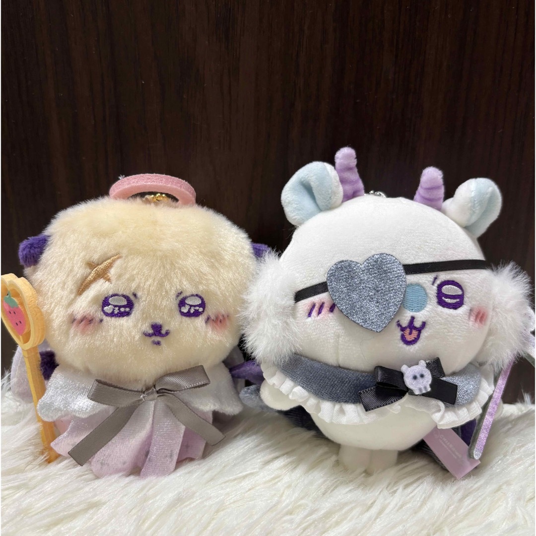 ちいかわ　天使と悪魔 エンタメ/ホビーのおもちゃ/ぬいぐるみ(キャラクターグッズ)の商品写真