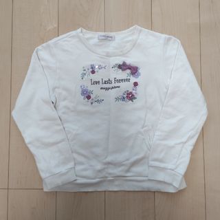 メゾピアノジュニア(mezzo piano junior)のmezzo piano♡アイボリートレーナー150(Tシャツ/カットソー)