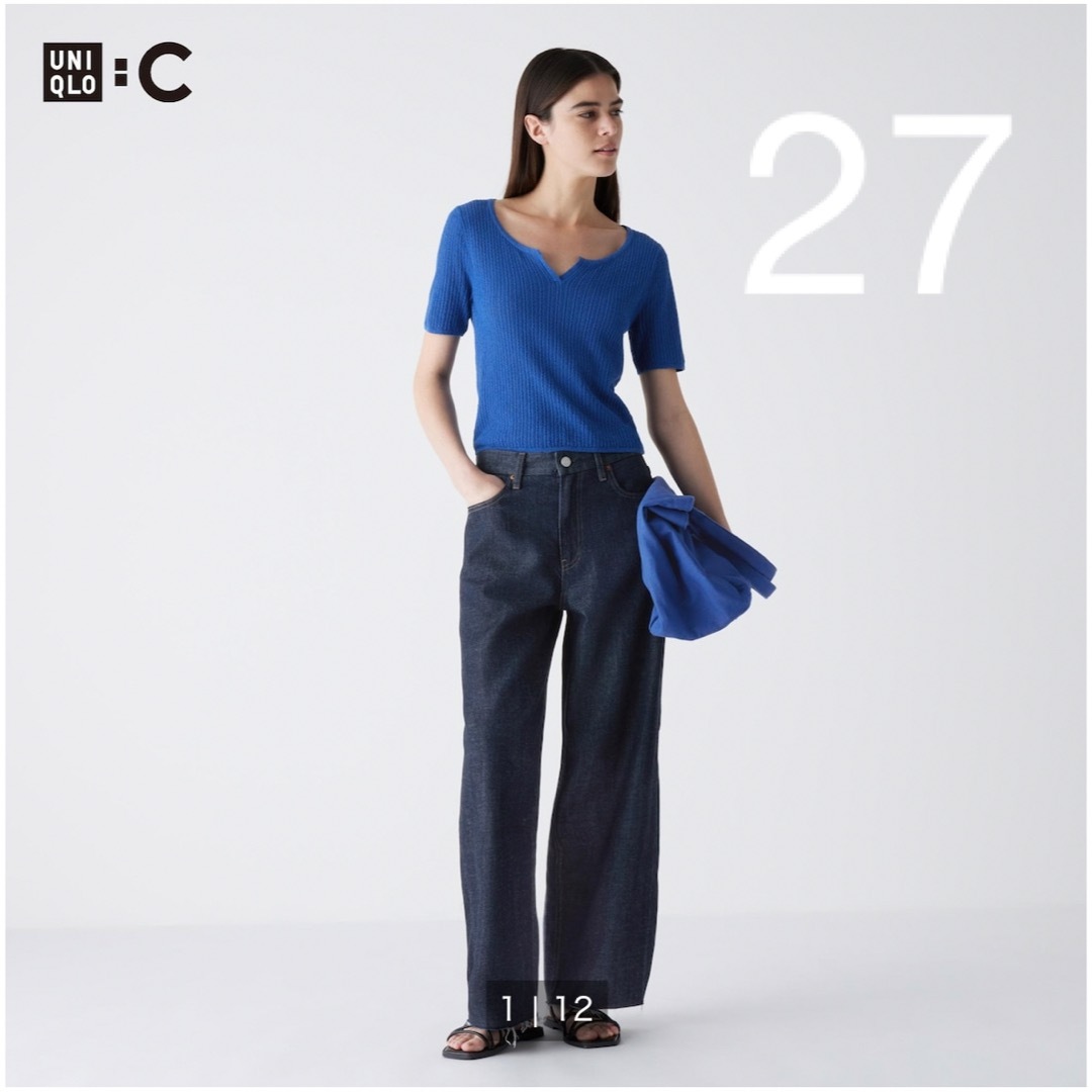 UNIQLO - UNIQLO:Cワイドストレートジーンズ 27の通販 by RUBI's shop