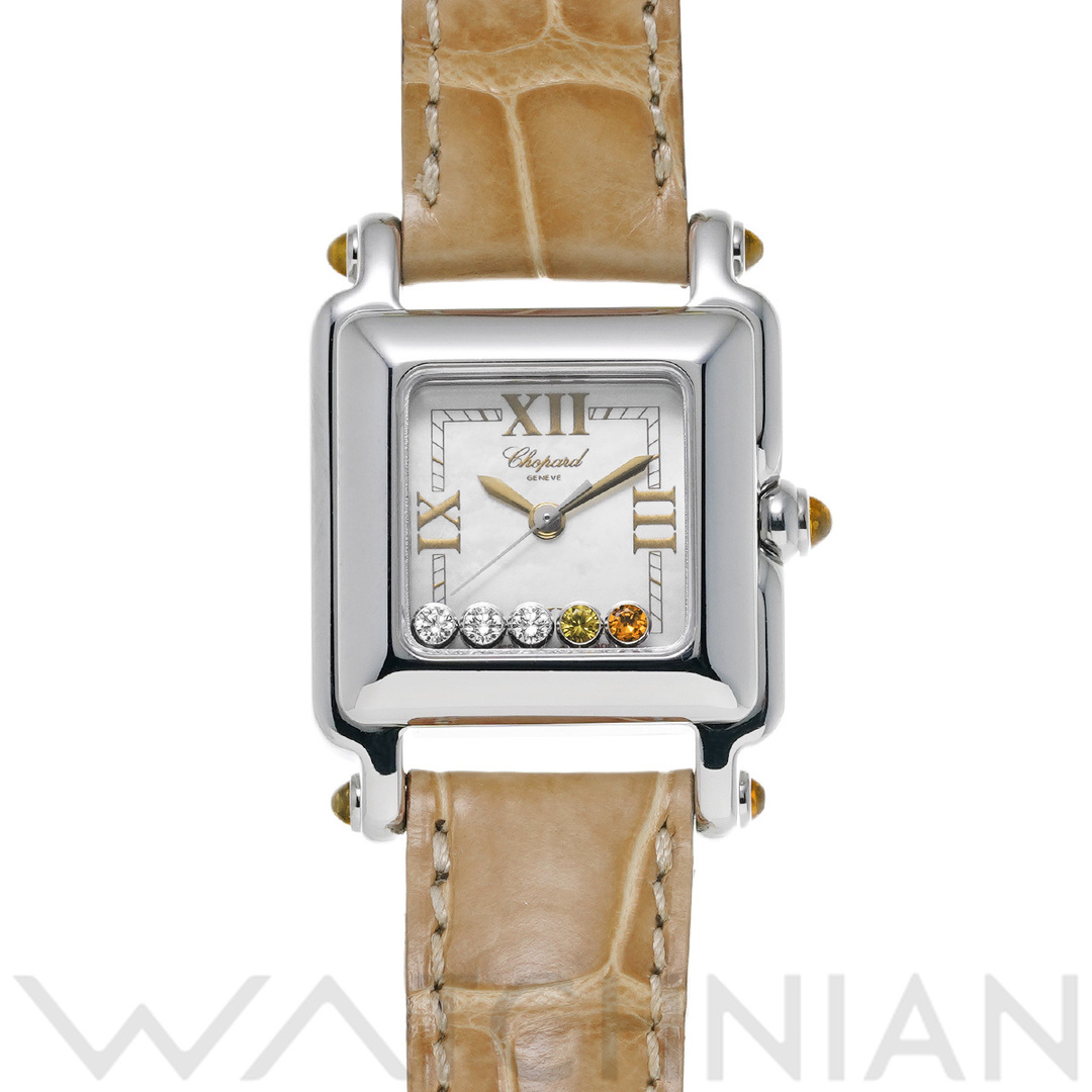 Chopard(ショパール)の中古 ショパール Chopard 27/8892/30F ホワイトシェル /ダイヤモンド/サファイア レディース 腕時計 レディースのファッション小物(腕時計)の商品写真