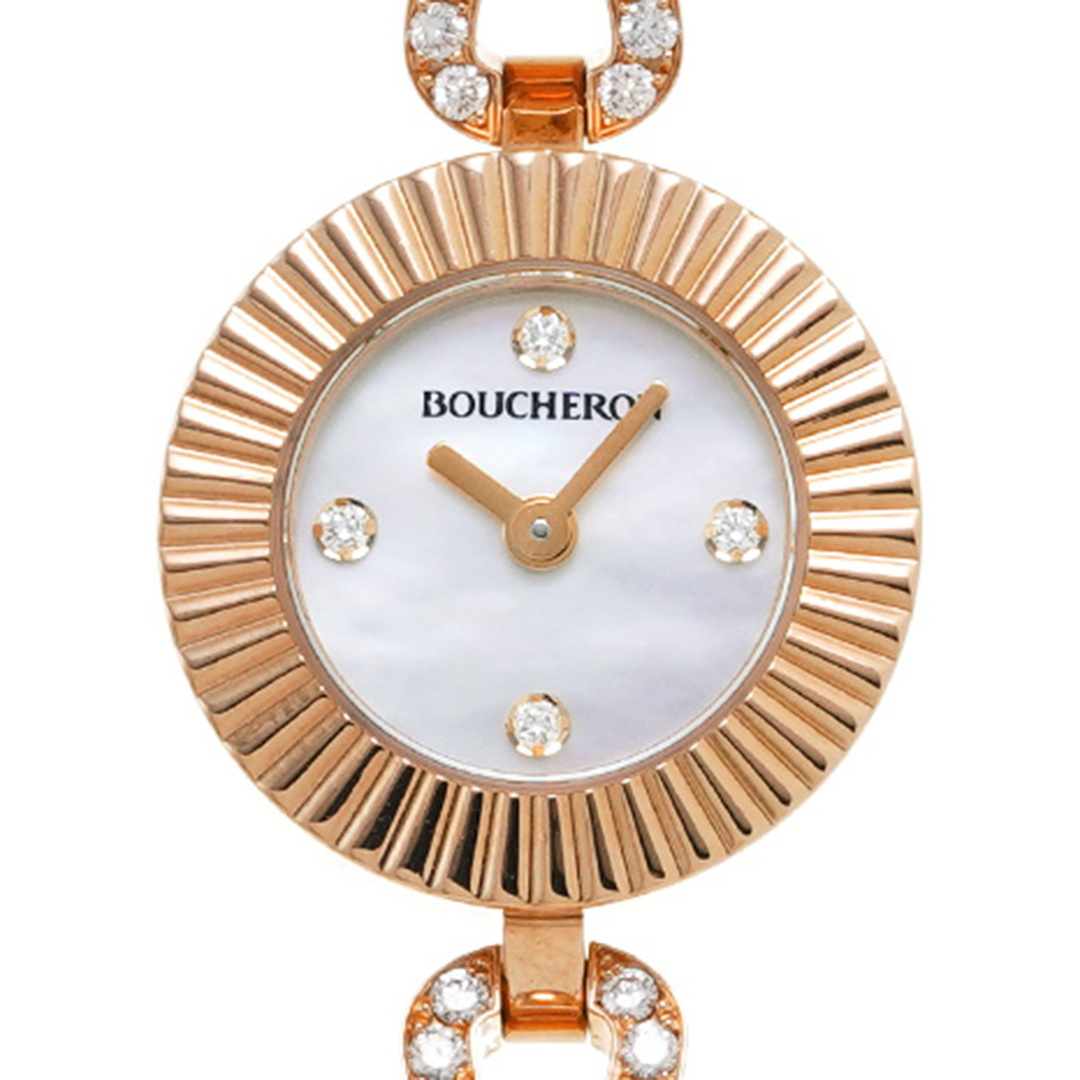 BOUCHERON(ブシュロン)の中古 ブシュロン Boucheron WA012504 ホワイトシェル /ダイヤモンド レディース 腕時計 レディースのファッション小物(腕時計)の商品写真