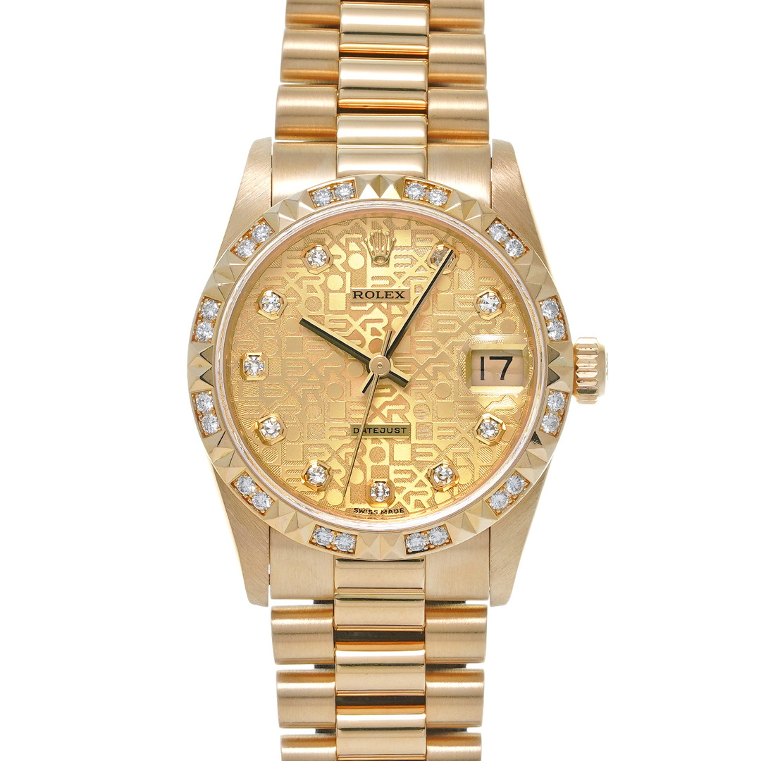 ROLEX(ロレックス)の中古 ロレックス ROLEX 68258G W番(1995年頃製造) シャンパンコンピュータ /ダイヤモンド ユニセックス 腕時計 レディースのファッション小物(腕時計)の商品写真