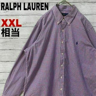 ラルフローレン(Ralph Lauren)のp24 US古着 ラルフローレン 春夏　BD長袖シャツ 刺繍 コットン100％(シャツ)