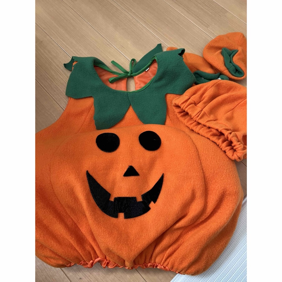 ハロウィン　かぼちゃ　衣装 キッズ/ベビー/マタニティのこども用ファッション小物(その他)の商品写真
