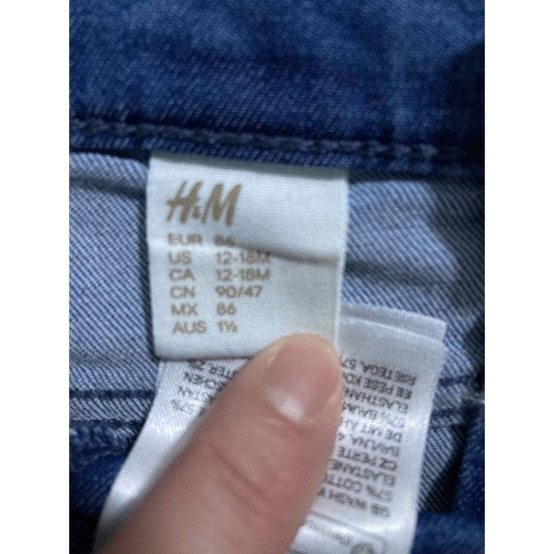 H&M(エイチアンドエム)のH&M エイチアンドエム　サロペットショートパンツ　90cm キッズ/ベビー/マタニティのキッズ服女の子用(90cm~)(ワンピース)の商品写真