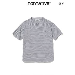 ノンネイティブ(nonnative)のnonnative DWELLER S/S TEE BORDER 白黒(Tシャツ/カットソー(半袖/袖なし))