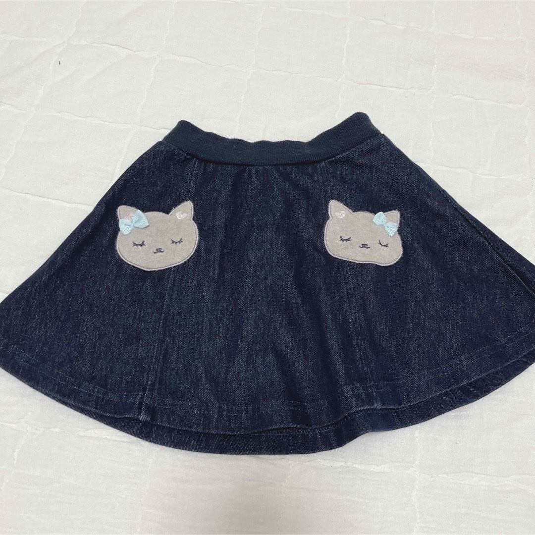 motherways(マザウェイズ)のマザウェイズ　スカート　猫ちゃん　104㎝ キッズ/ベビー/マタニティのキッズ服女の子用(90cm~)(スカート)の商品写真