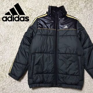 アディダス(adidas)の【ジュニアサイズ】アディダス　ロゴ入り中綿ジャケット　美品　K827(ジャケット/上着)