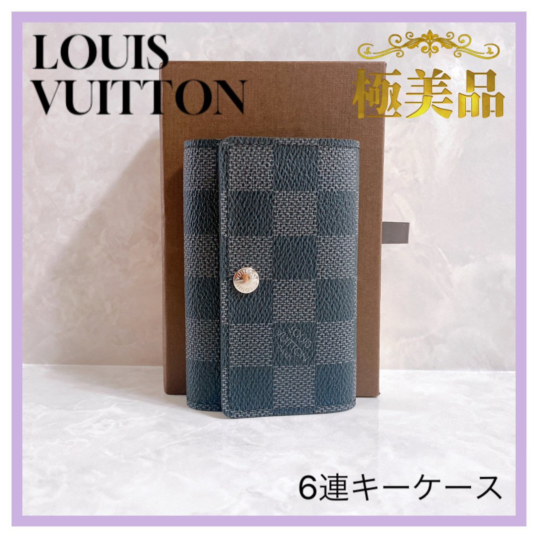 LOUIS VUITTON(ルイヴィトン)のルイヴィトン　N62662 ダミエグラフィット　ミュルティクレ　6連キーケース メンズのファッション小物(キーケース)の商品写真