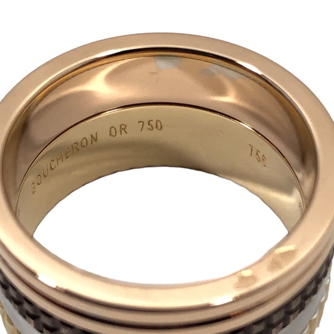 BOUCHERON(ブシュロン)の　ブシュロン BOUCHERON キャトルクラシック ラージリング K18YG/K18WG/K18PG/ラウンPVD ジュエリー メンズのアクセサリー(リング(指輪))の商品写真