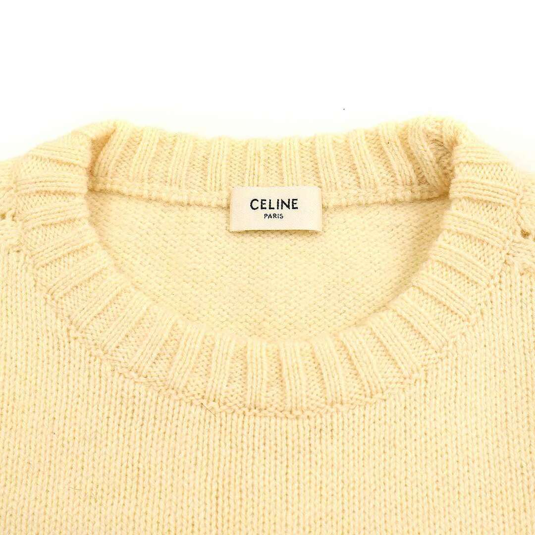 celine(セリーヌ)のCELINE セリーヌ 20SS Crew Neck Pullovers プルオーバーニットセーター クリーム XL 2A99C150I レディースのトップス(ニット/セーター)の商品写真