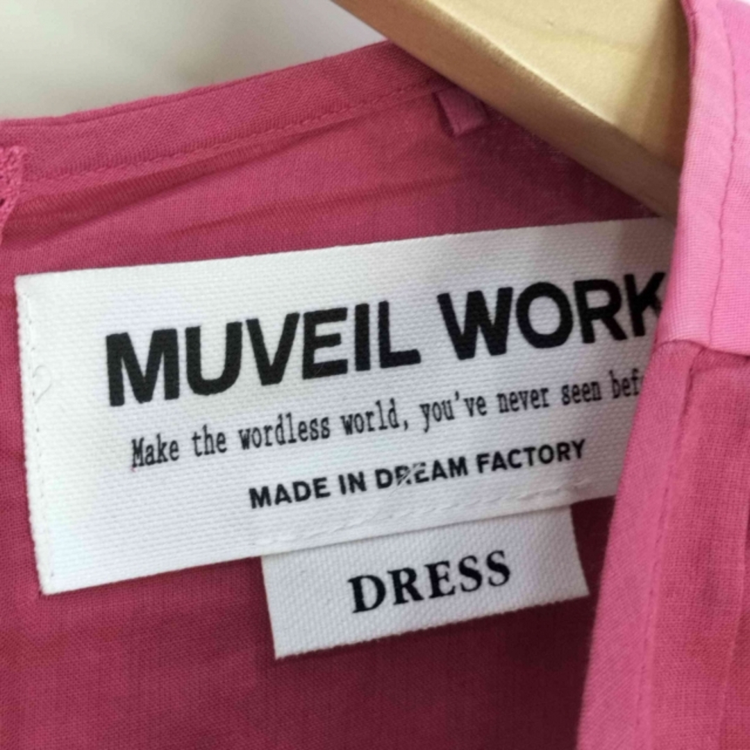 MUVEIL WORK(ミュベールワーク)のMUVEIL WORK(ミュベール ワーク) コットンギャザーワンピース レディースのワンピース(その他)の商品写真