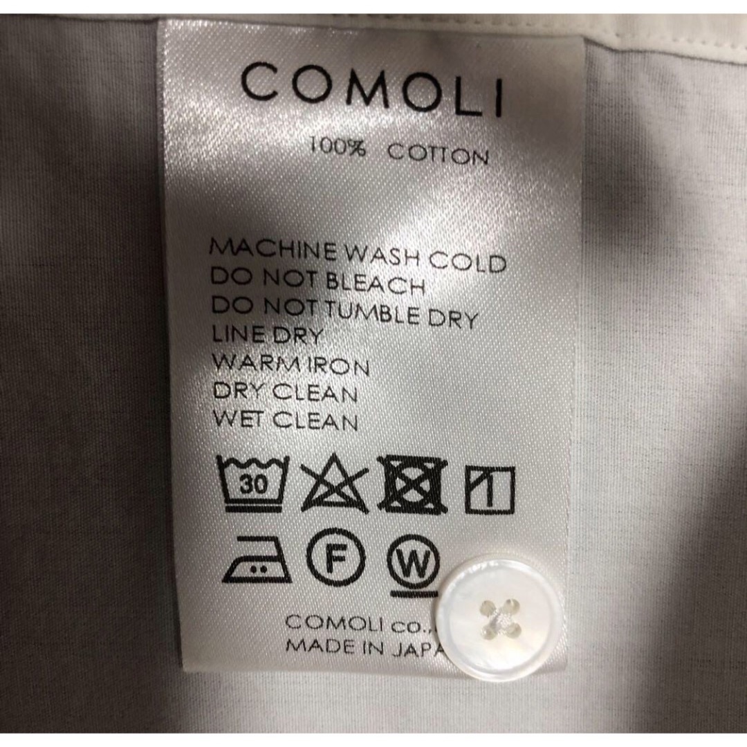 COMOLI(コモリ)の20aw 試着のみ サイズ1  コモリシャツ　白　comoli メンズのトップス(シャツ)の商品写真