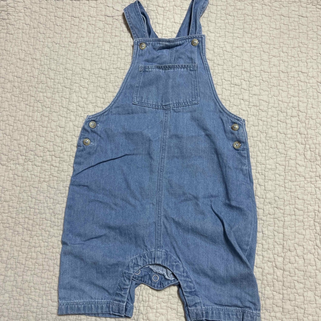 PETIT BATEAU(プチバトー)のPETIT BATEAU オーバーオール　24M 86cm キッズ/ベビー/マタニティのベビー服(~85cm)(ワンピース)の商品写真