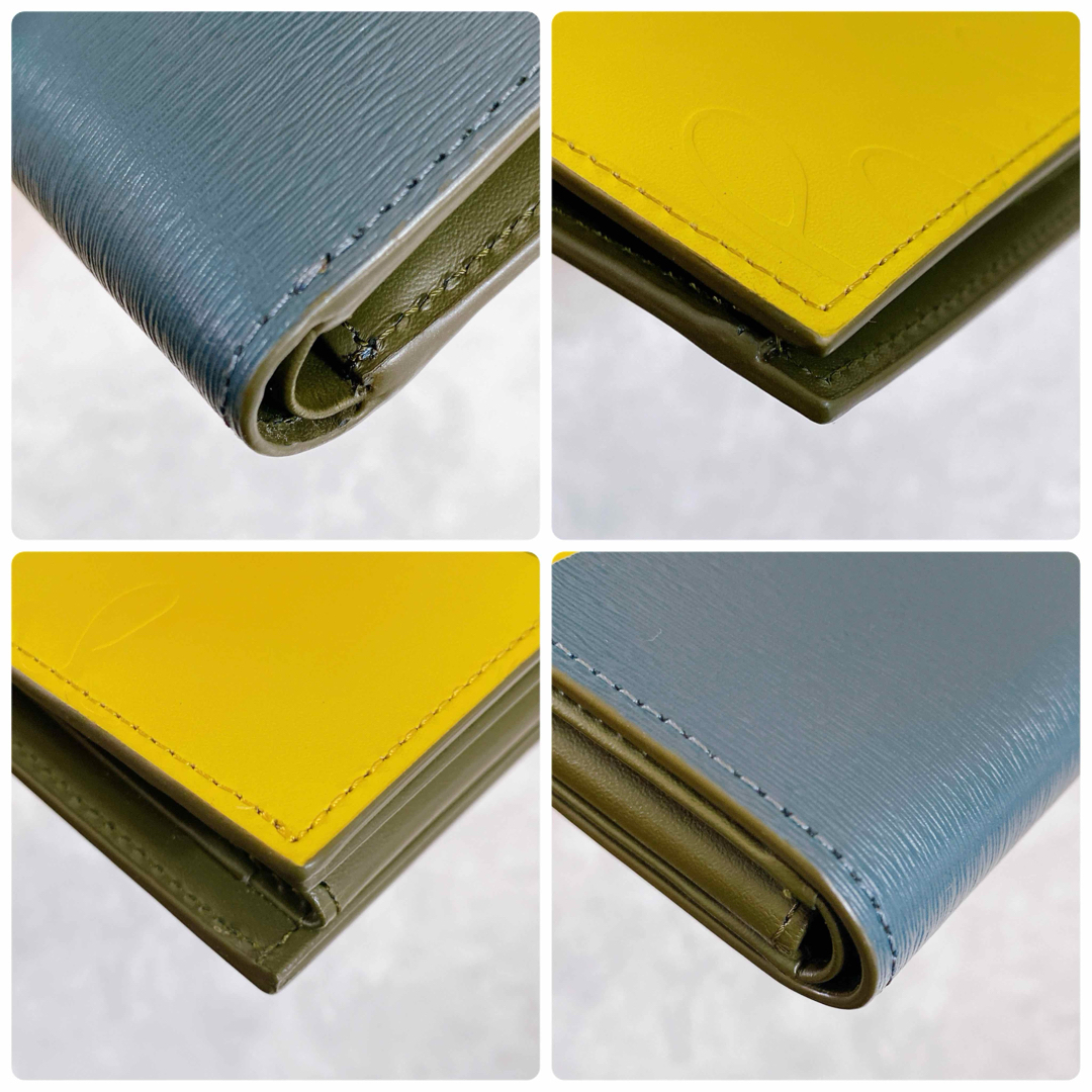 Paul Smith(ポールスミス)のポールスミス　二つ折り財布　カラーブロックストライプ  グリーン　883-902 メンズのファッション小物(折り財布)の商品写真
