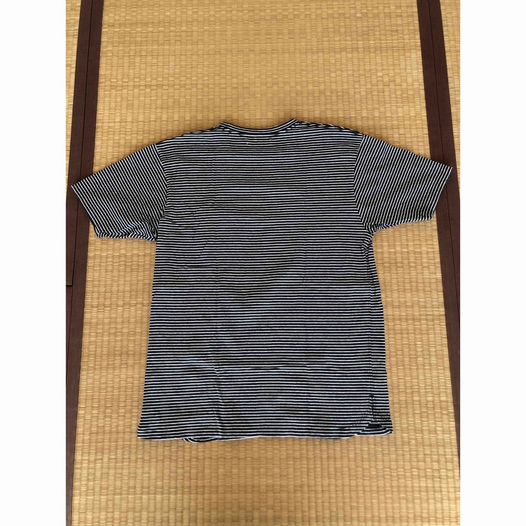 nonnative(ノンネイティブ)のnonnative DWELLER S/S TEE BORDER チャコール白 メンズのトップス(Tシャツ/カットソー(半袖/袖なし))の商品写真
