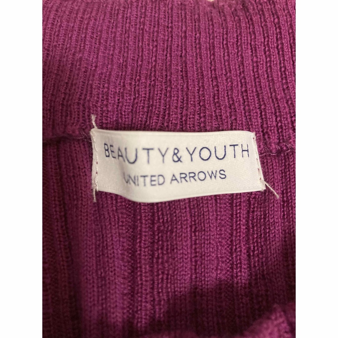 BEAUTY&YOUTH UNITED ARROWS(ビューティアンドユースユナイテッドアローズ)のビューティー&ユース　ユナイテッドアローズ　リブニット レディースのトップス(ニット/セーター)の商品写真