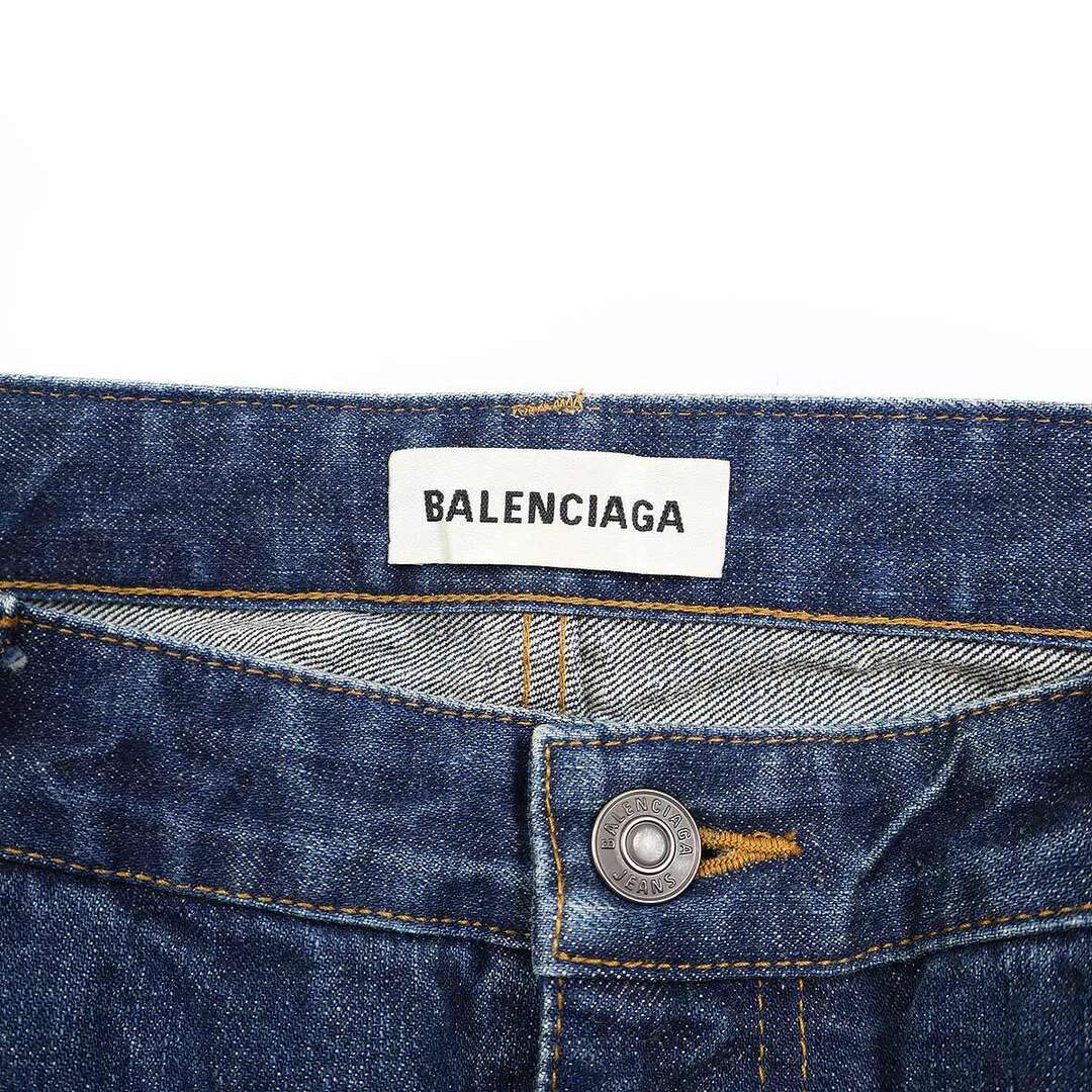 Balenciaga(バレンシアガ)のBALENCIAGA バレンシアガ 20SS ウォッシュ加工ストレートデニムパンツ インディゴ M 623556 TIW42 メンズのパンツ(デニム/ジーンズ)の商品写真