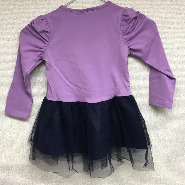 Disney(ディズニー)のアナと雪の女王ワンピース/紫 92cm キッズ/ベビー/マタニティのキッズ服女の子用(90cm~)(ワンピース)の商品写真