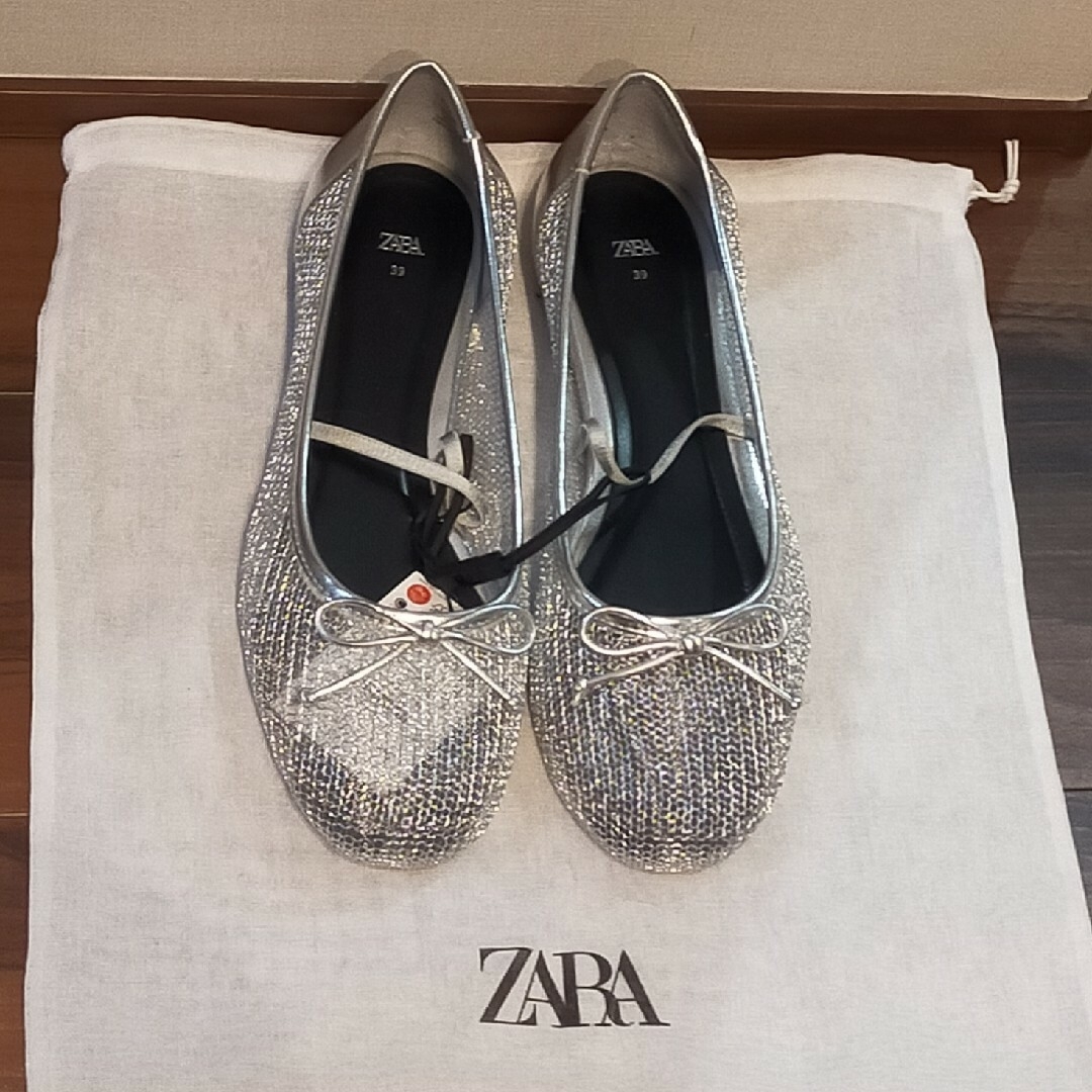 ZARA(ザラ)のZara メッシュバレーシューズ レディースの靴/シューズ(バレエシューズ)の商品写真