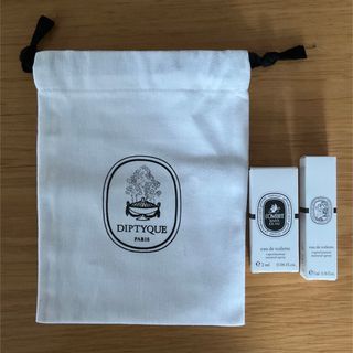 ディプティック(diptyque)の新品未使用ディプティック　オードトワレサンプルセットと布袋セット(香水(女性用))