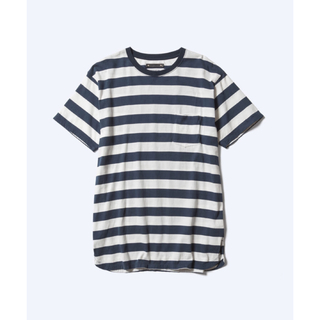 ノンネイティブ(nonnative)のnonnative × MINEDENIM BORDER T-SH 白紺(Tシャツ/カットソー(半袖/袖なし))
