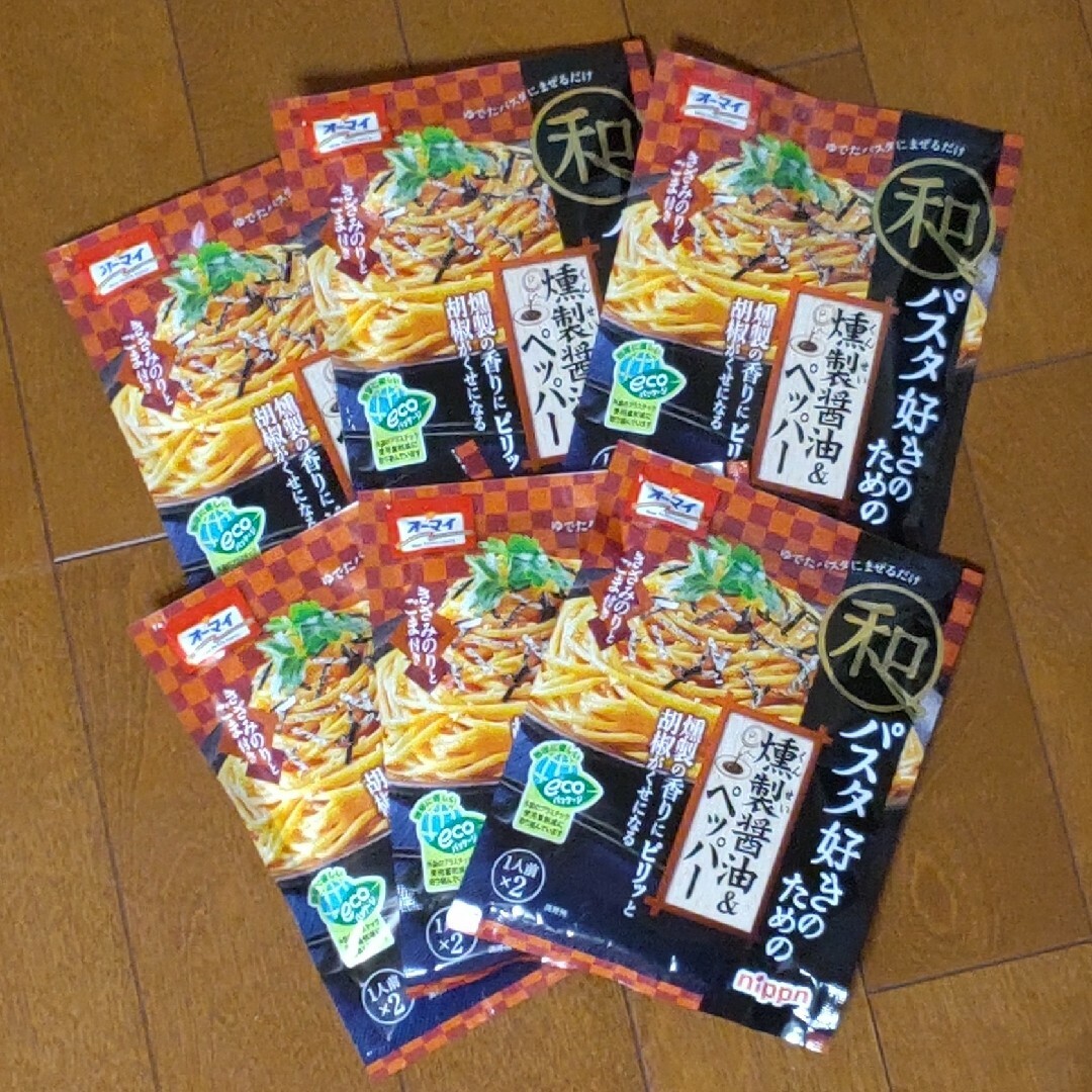 ニップン(ニップン)のニップン  和パスタ好きのための燻製醤油&ペッパー  6袋(12人前) 食品/飲料/酒の食品(調味料)の商品写真