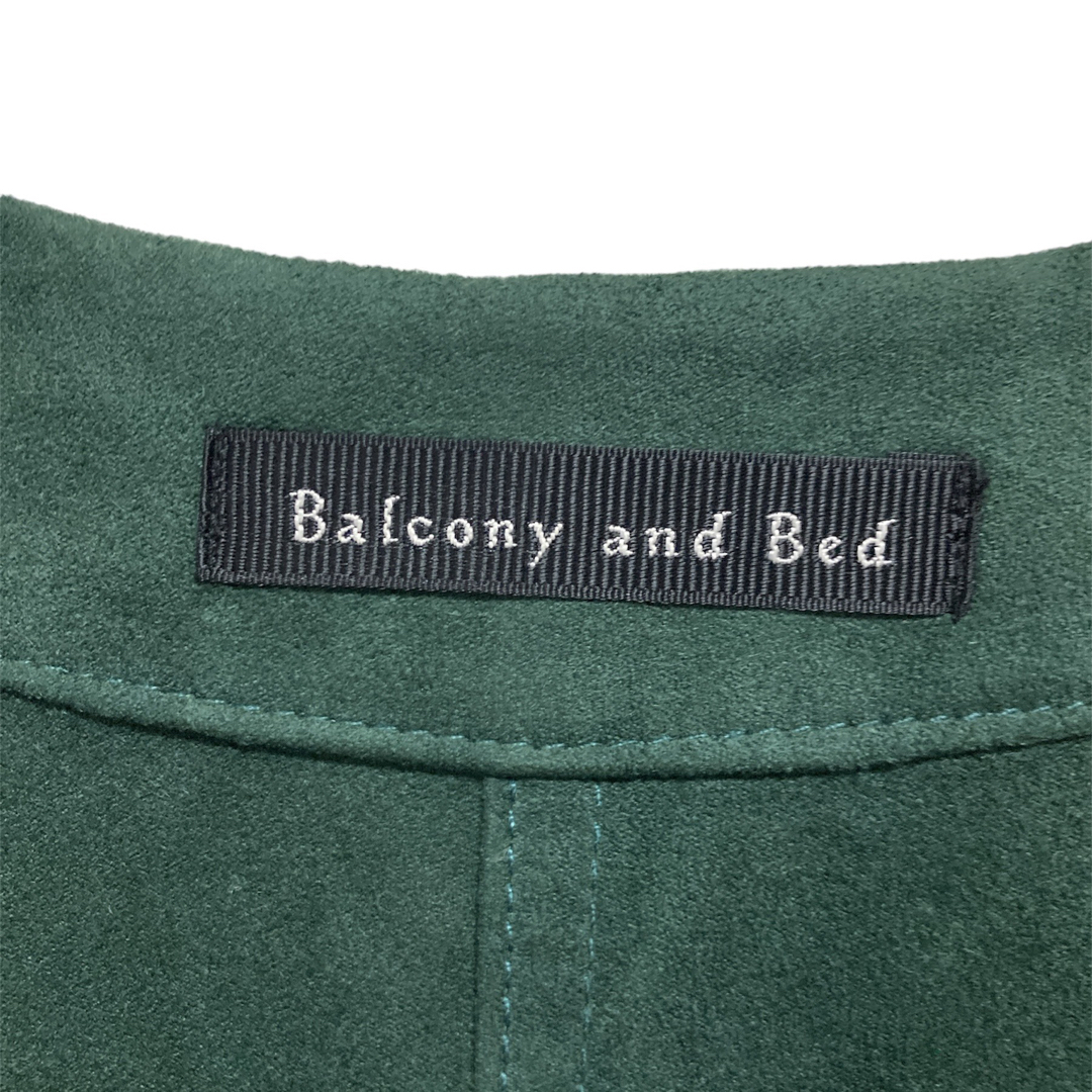 Balcony and Bed(バルコニーアンドベット)のレディース　ガウン　スエード　ロング丈　ルームウェア　七分袖　ラグジュアリー　F レディースのルームウェア/パジャマ(ルームウェア)の商品写真