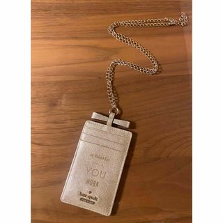 ケイトスペードニューヨーク(kate spade new york)のkatespade lanyard IDケース　IDホルダー　社員証入れ(パスケース/IDカードホルダー)