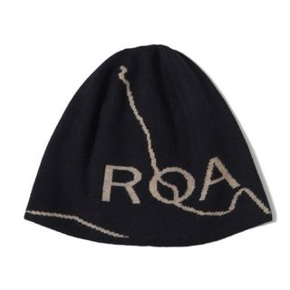 【完売品】roa hiking logo beanie black