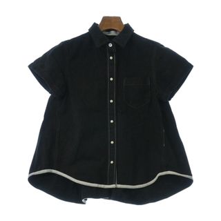 サカイラック(sacai luck)のsacai luck サカイラック ブラウス 2(M位) 黒 【古着】【中古】(シャツ/ブラウス(長袖/七分))