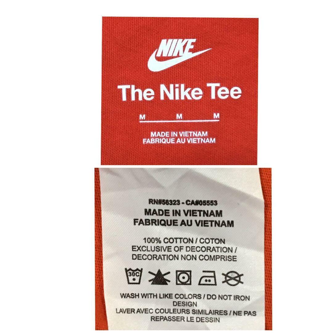 NIKE(ナイキ)の【人気ビンテージ】ナイキ　半袖ワンポイント刺繍Tシャツ　オレンジM D108 メンズのトップス(Tシャツ/カットソー(半袖/袖なし))の商品写真