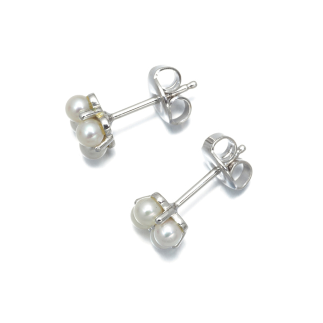 MIKIMOTO - ミキモト ピアス ベビーパール アコヤ真珠 3.0mm フラワー 