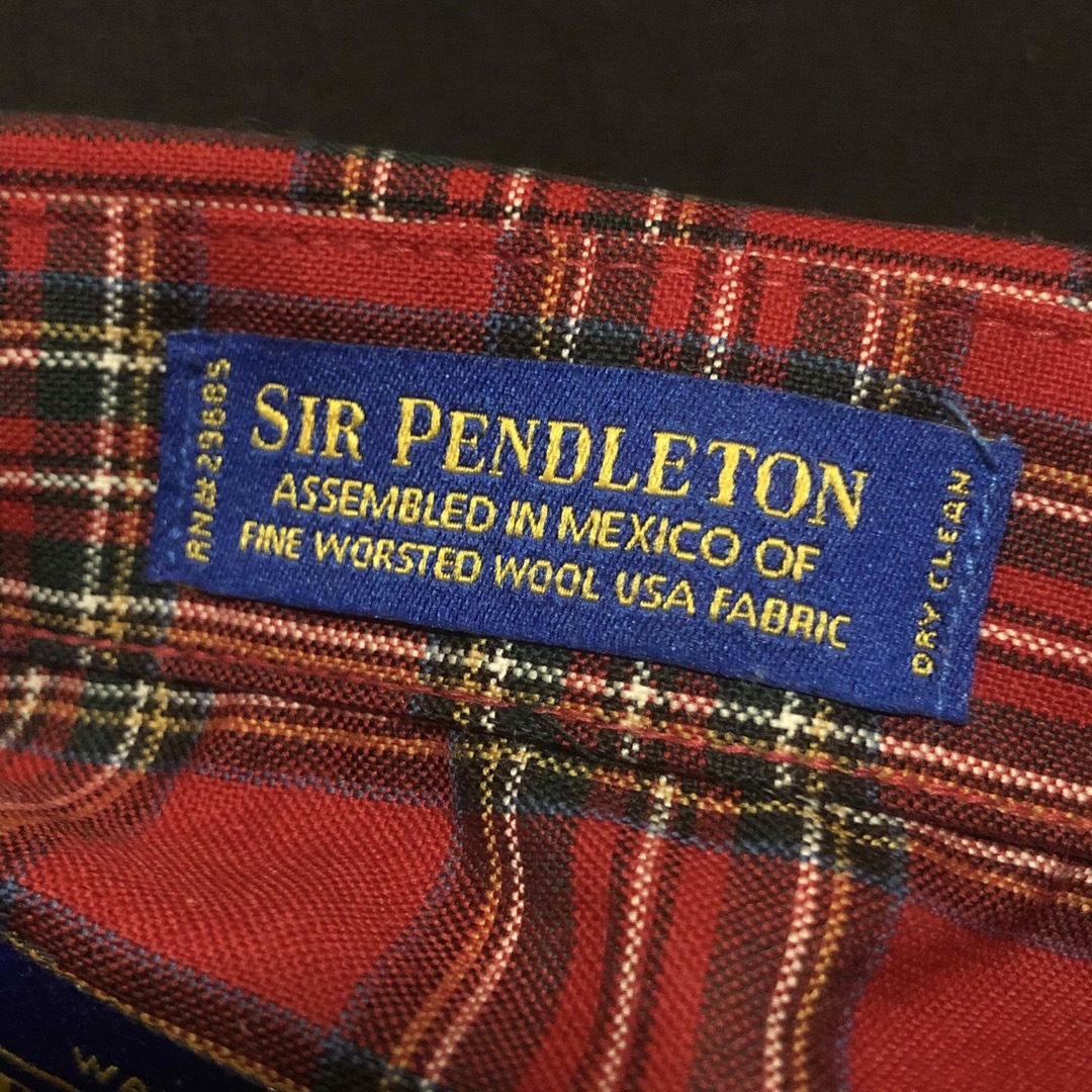 PENDLETON(ペンドルトン)のsir pendleton サマーウール タータンチェック BDシャツ 美品 メンズのトップス(シャツ)の商品写真