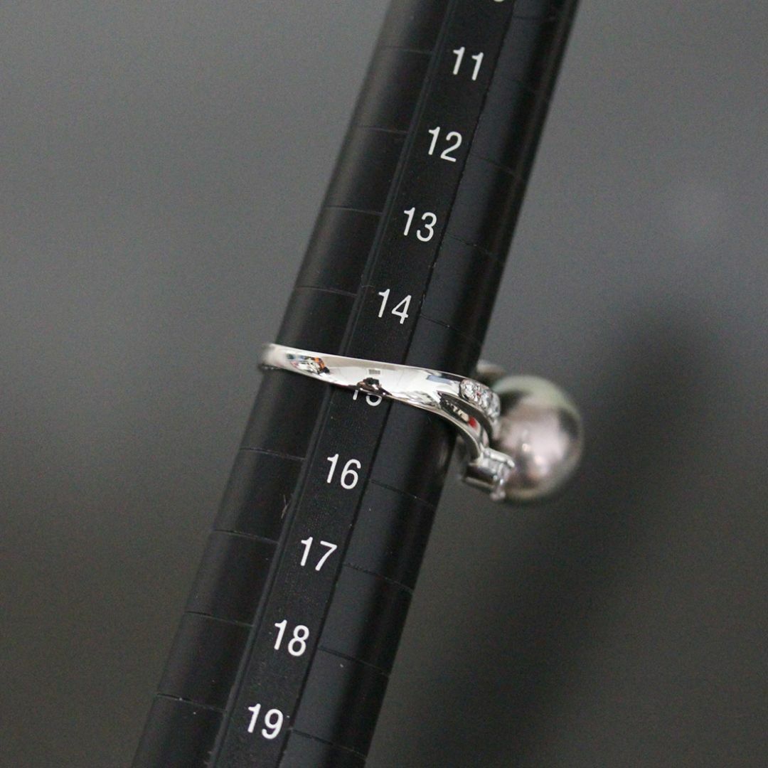 タサキ パール 11.5mm ダイヤ 0.39ct リング 15号 pt900商品ランク9