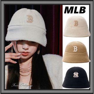 MLB korea ニット帽 バケハ(ニット帽/ビーニー)