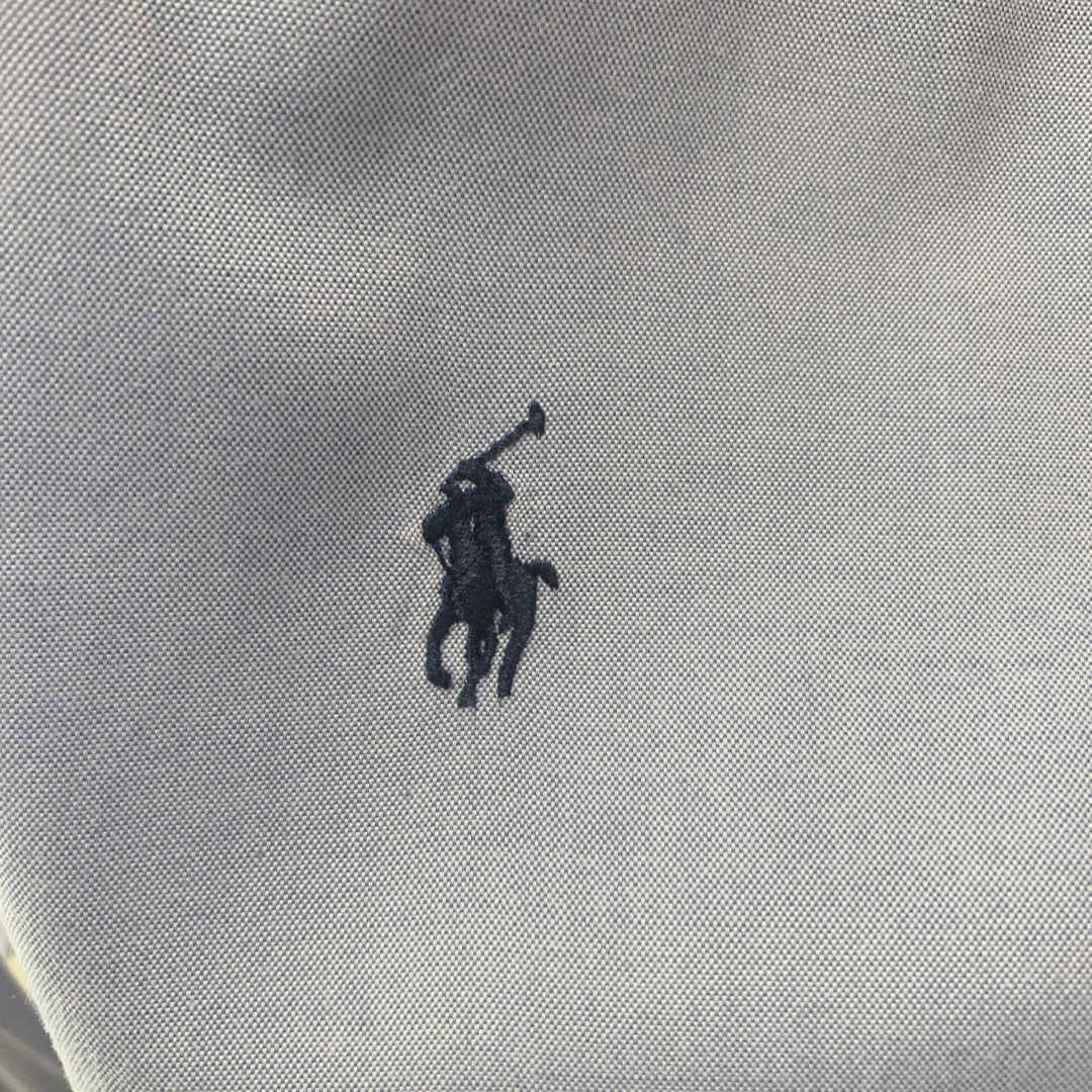 Ralph Lauren(ラルフローレン)の【クリーニング済】ラルフローレン ボタンダウン 長袖シャツ 刺繍ロゴ 無地 メンズのトップス(シャツ)の商品写真