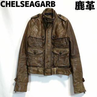 チェルシーガーヴ(CHELSEAGARB)のチェルシーガーヴ 鹿革 レザージャケット ライダースジャケット 本革 ブルゾン(ライダースジャケット)