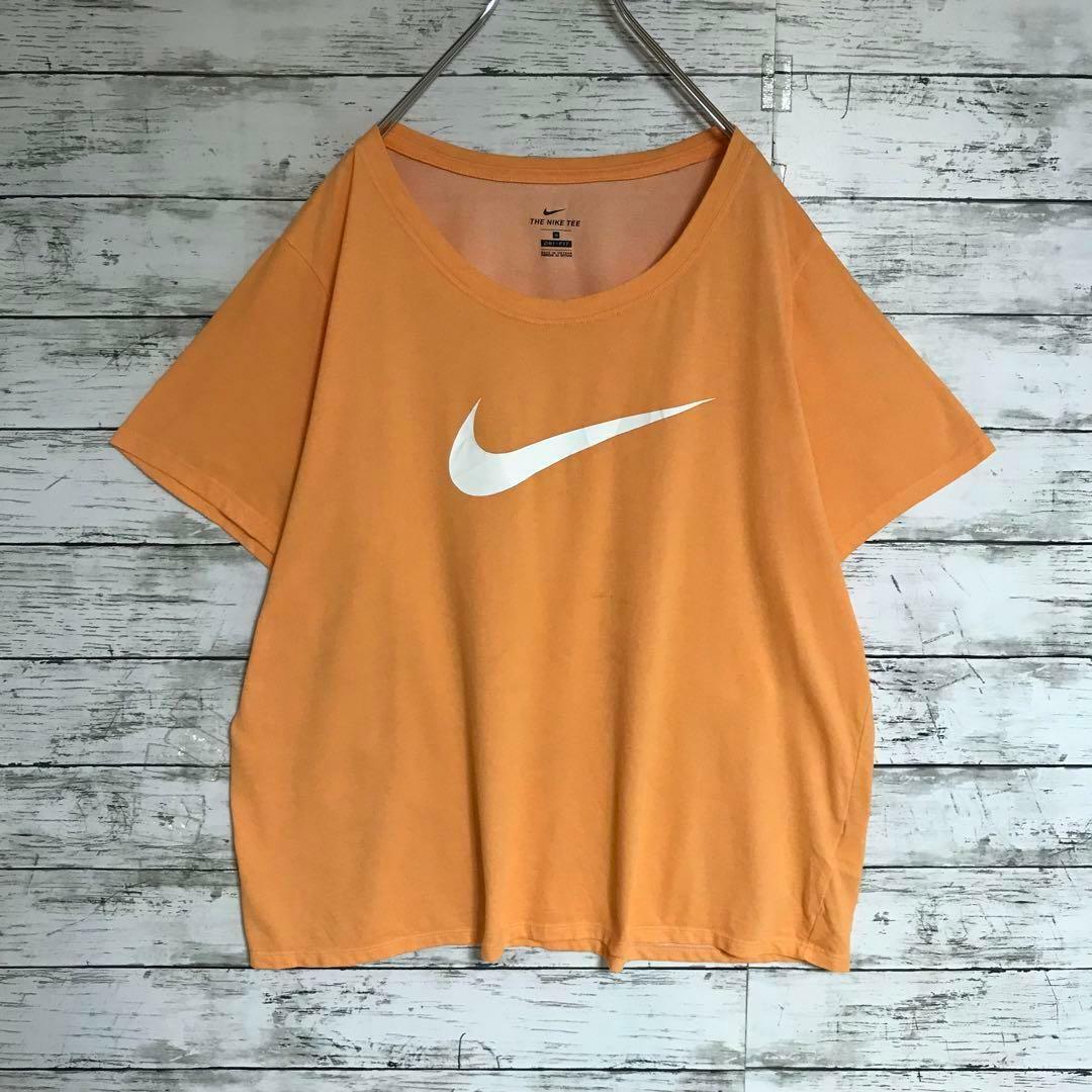 NIKE(ナイキ)の【ゆるだぼ】ナイキ　センターデカロゴTシャツ　ドライフィット　K478 レディースのトップス(Tシャツ(半袖/袖なし))の商品写真