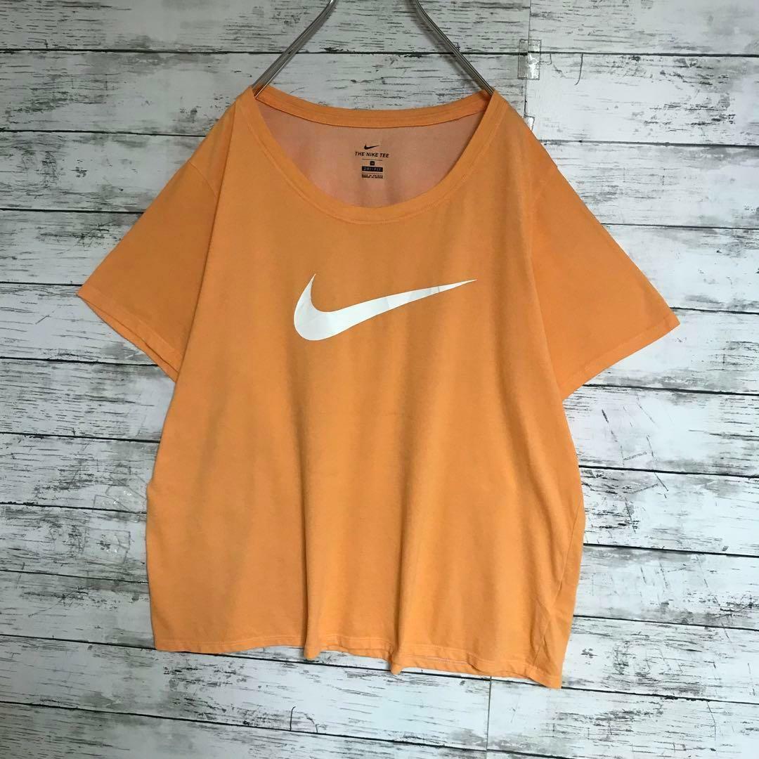 NIKE(ナイキ)の【ゆるだぼ】ナイキ　センターデカロゴTシャツ　ドライフィット　K478 レディースのトップス(Tシャツ(半袖/袖なし))の商品写真