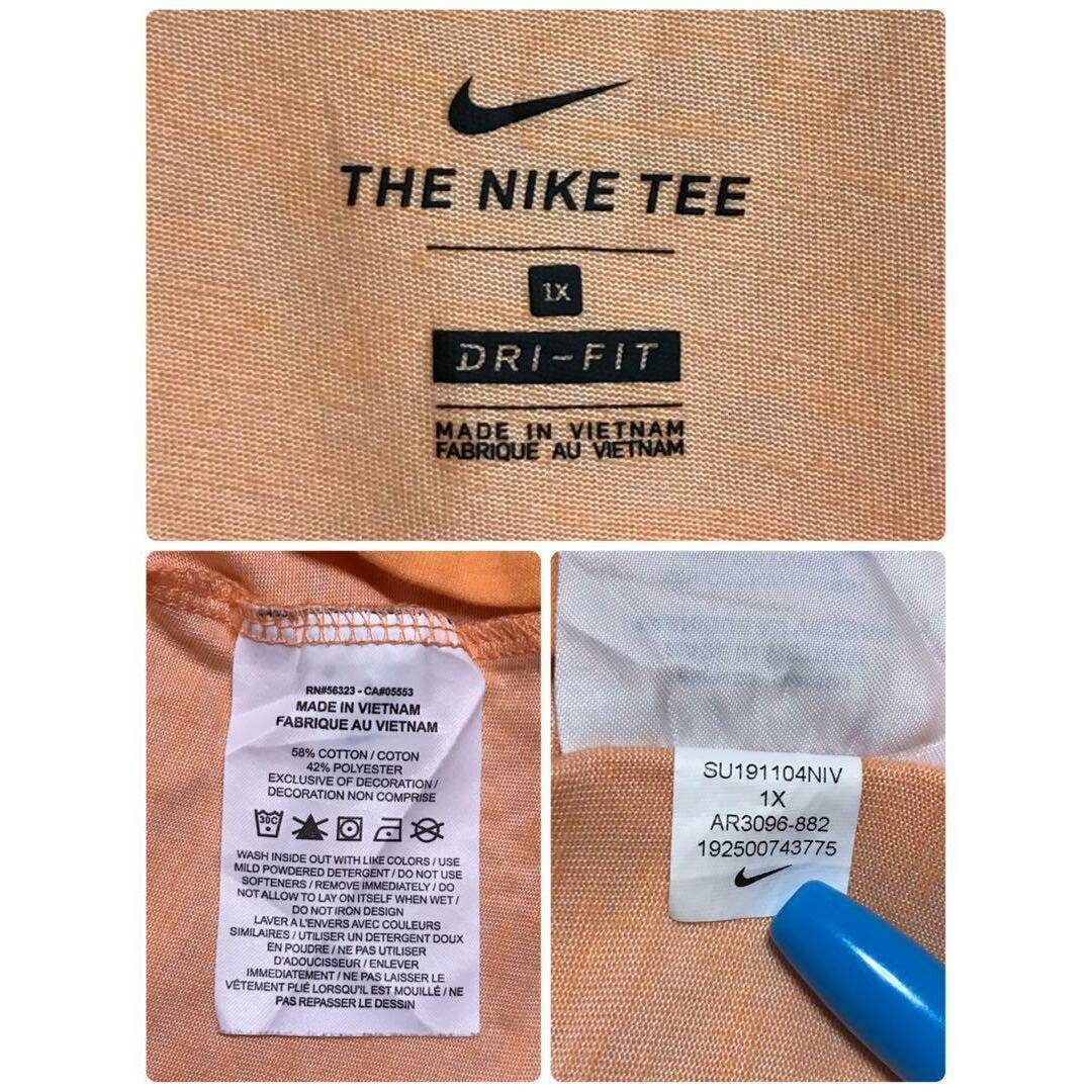 NIKE(ナイキ)の【ゆるだぼ】ナイキ　センターデカロゴTシャツ　ドライフィット　K478 レディースのトップス(Tシャツ(半袖/袖なし))の商品写真