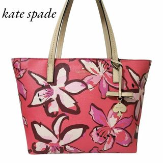 ケイトスペードニューヨーク(kate spade new york)のケイトスペード kate spade トートバッグ PVCピンク 花柄(トートバッグ)