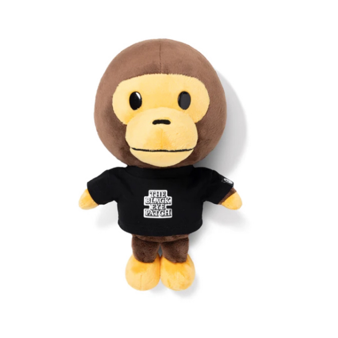 A BATHING APE(アベイシングエイプ)のBEP x BAPE BABY MILO PLUSH DOLLブラックアイパッチ エンタメ/ホビーのおもちゃ/ぬいぐるみ(ぬいぐるみ)の商品写真