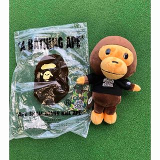 A BATHING APE - BEP x BAPE BABY MILO PLUSH DOLLブラックアイパッチ