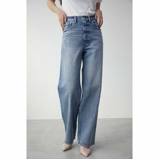 アズールバイマウジー(AZUL by moussy)の293 アズールバイマウジー ハイウエストワイドデニム Lサイズ ブルー(デニム/ジーンズ)