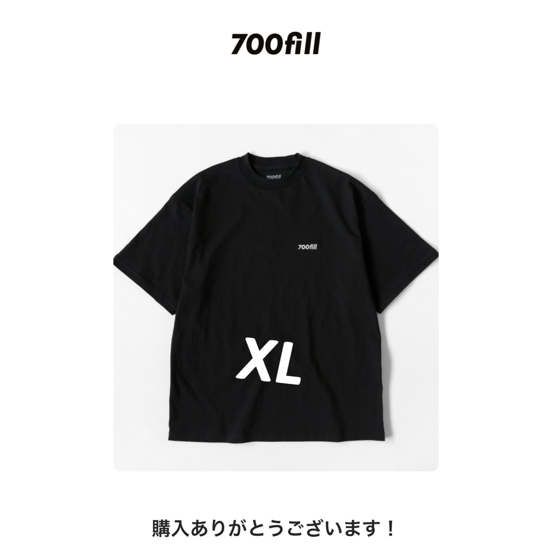 COMOLI(コモリ)の700FILL Heavyweight Tee Black XL メンズのトップス(Tシャツ/カットソー(半袖/袖なし))の商品写真