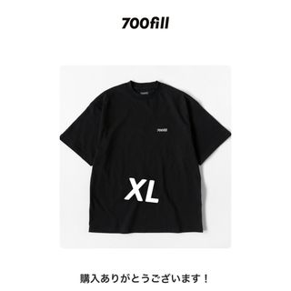 コモリ(COMOLI)の700FILL Heavyweight Tee Black XL(Tシャツ/カットソー(半袖/袖なし))