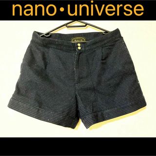 ナノユニバース(nano・universe)のnano universe ナノユニバース　ショートパンツ　ネイビー　36 S(ショートパンツ)