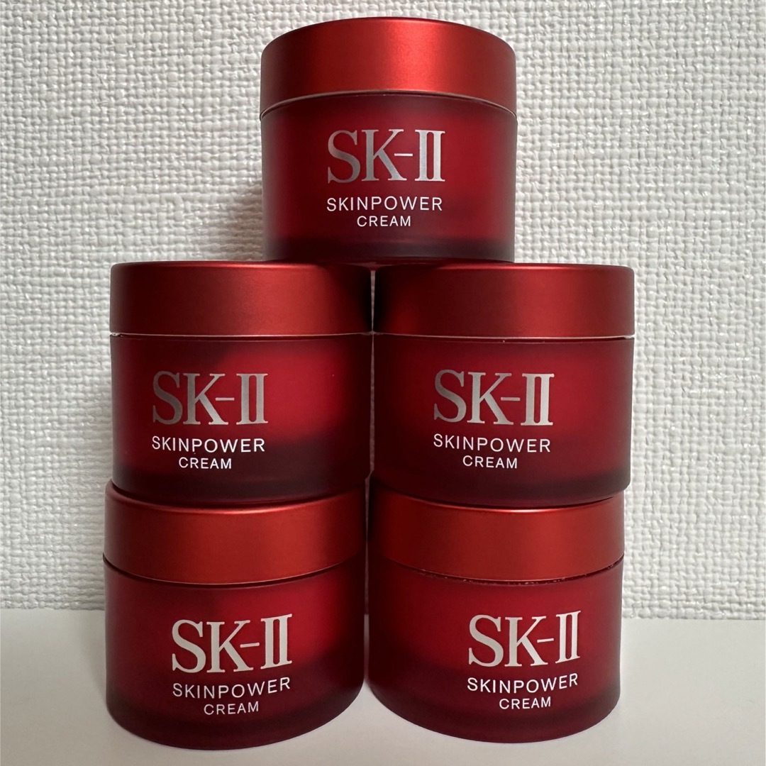 SK-II(エスケーツー)の５個　X  15g SK-Ⅱ スキンパワー　クリーム　美容クリーム　2022年製 コスメ/美容のスキンケア/基礎化粧品(フェイスクリーム)の商品写真