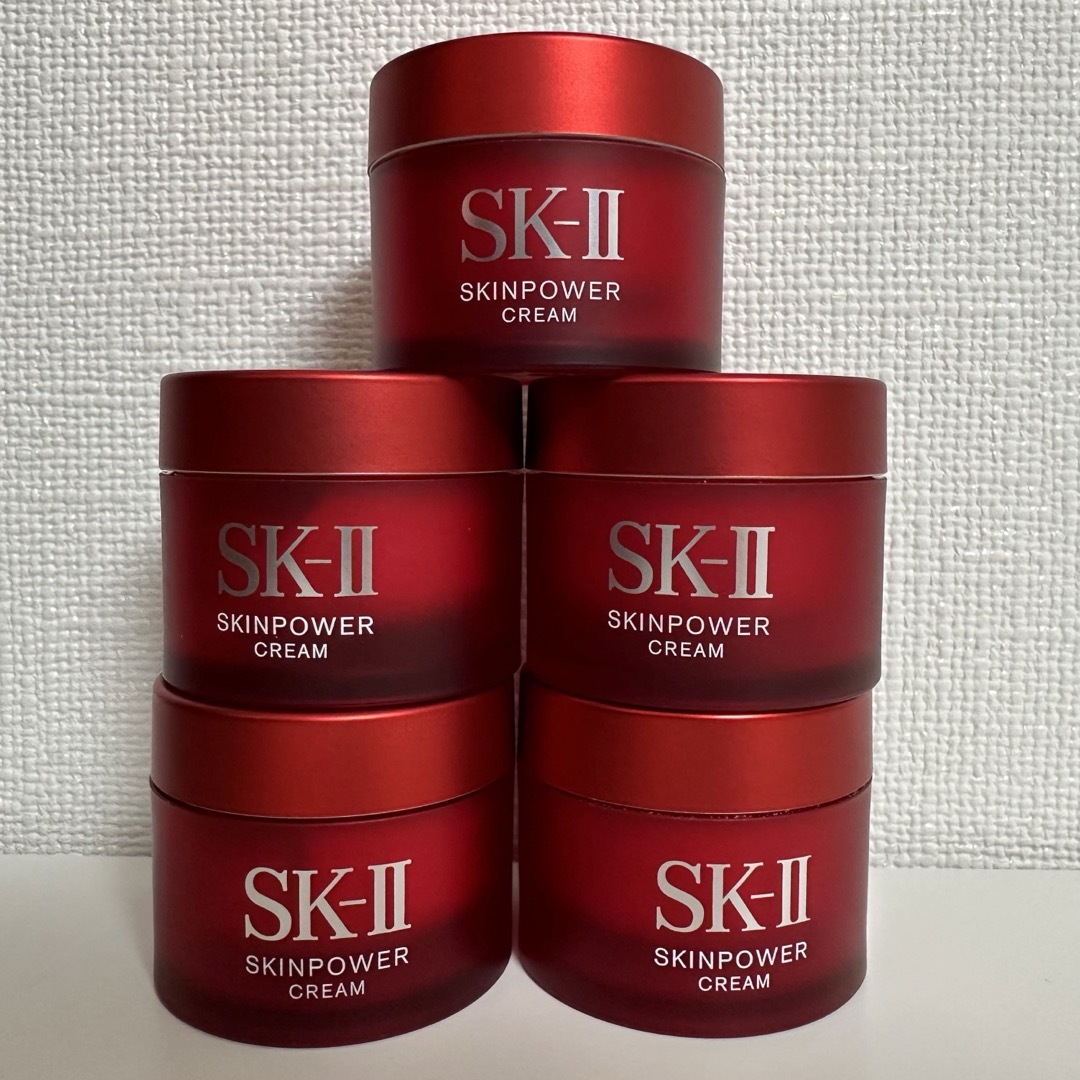 SK-II(エスケーツー)の５個　X  15g SK-Ⅱ スキンパワー　クリーム　美容クリーム　2022年製 コスメ/美容のスキンケア/基礎化粧品(フェイスクリーム)の商品写真